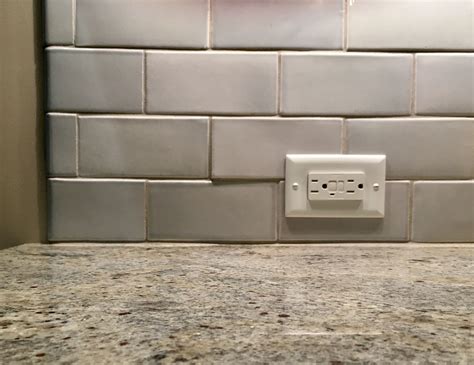 how to place backsplash tile pattern around electrical boxes|tile backsplash electrical outlet.